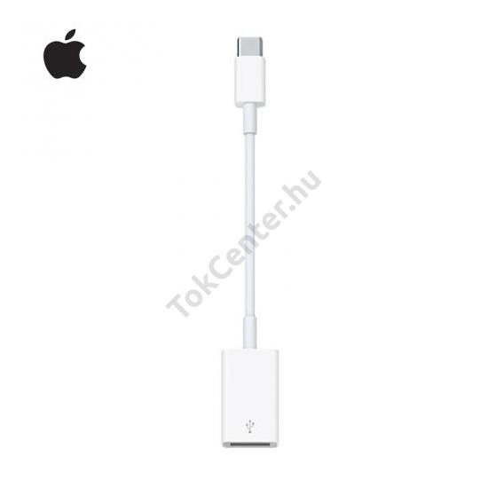 Adapter kábel (USB Type-C, USB csatlakozó, 12cm) FEHÉR	