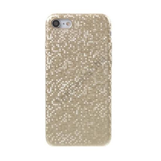 Apple iPhone 7 4.7 / Apple iPhone 8 4.7 / Apple iPhone SE (2020) Műanyag telefonvédő (csillogó, mozaik minta) ARANY