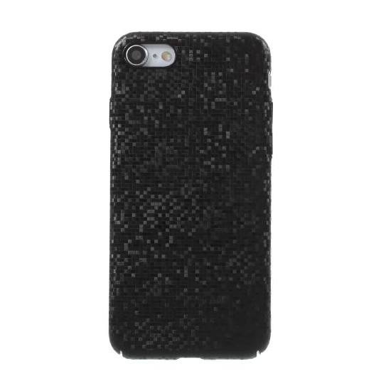 Apple iPhone 7 4.7 / Apple iPhone 8 4.7 / Apple iPhone SE (2020) Műanyag telefonvédő (csillogó, mozaik minta) FEKETE	