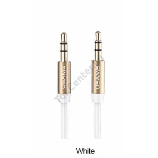 USAMS SJ001 AUX KÁBEL 1MÉTER FEHÉR