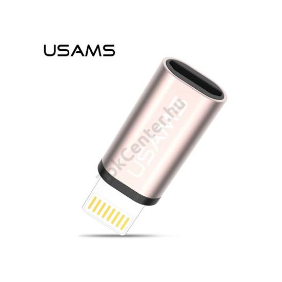 USAMS SJ049 LIGHTNING - MICRO USB ÁTALAKÍTÓ ARANY