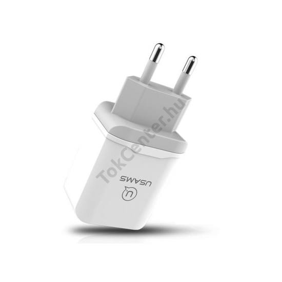 USAMS TRAVEL CC024 QC 3.0 HÁLÓZATI GYORSTÖLTŐVÉG 3A FEHÉR