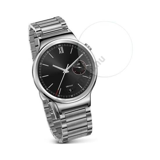 Képernyővédő fólia (1 db, edzett üveg, 0.3mm, 9H, NEM ÍVES) TEMPERED GLASS Huawei Watch	