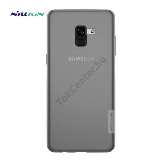 SAMSUNG Galaxy A8 (2018) SM-A530F NILLKIN NATURE telefonvédő gumi / szilikon (0.6 mm, ultravékony) FÜSTSZÍNŰ	