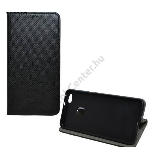 SAMSUNG Galaxy S9 Plus (SM-G965) Tok álló, bőr (FLIP, oldalra nyíló, asztali tartó funkció, rombuszminta) FEKETE	