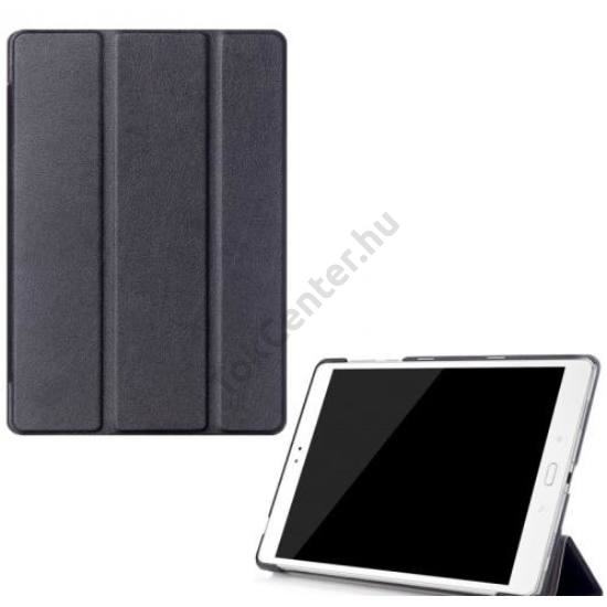 LENOVO Tab 4 10 Plus (TB-X704L) Tok álló, bőr hatású (FLIP, oldalra nyíló, TRIFOLD asztali tartó funkció) FEKETE