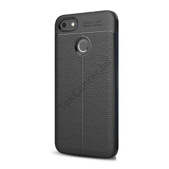 NOKIA 9 Telefonvédő gumi / szilikon (bőrhatás, varrás minta) FEKETE	