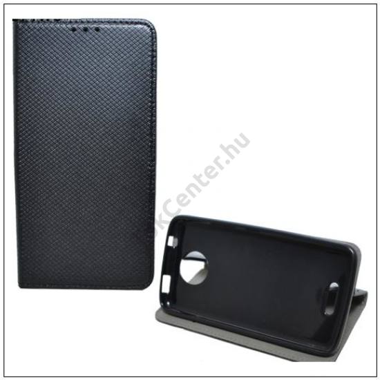 SAMSUNG Galaxy Xcover 3 (SM-G388) Tok álló, bőr (FLIP, oldalra nyíló, asztali tartó funkció, rombuszminta) FEKETE	