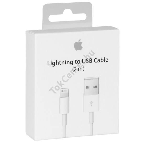 APPLE GYÁRI adatkábel 2 méter dobozos, MD819ZM/A, FEHÉR