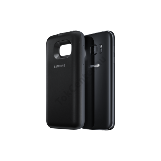 Galaxy S7 power cover hátlap, Fekete