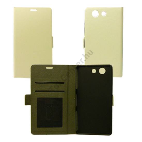 Sony Xperia X flip oldalra nyíló tok, fehér
