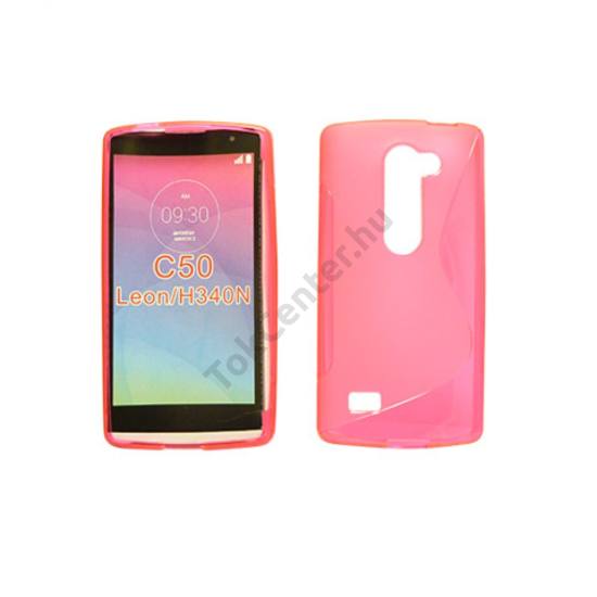 LG C50 Leon TPUS vékony szilikon hátlap,Pink