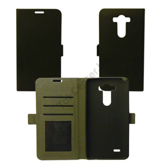 LG K8 flip oldalra nyíló tok, fekete