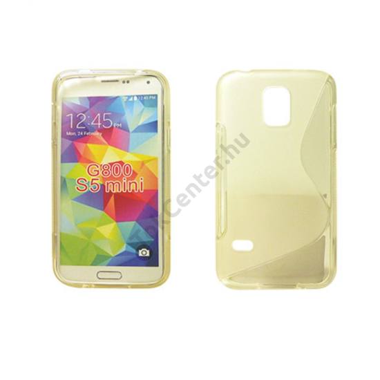Galaxy S5 mini TPUS szilikon hátlap,Átlátszó-fehér
