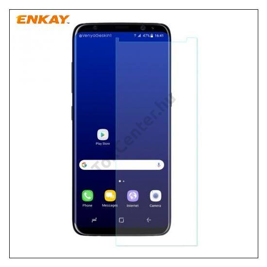 SAMSUNG Galaxy S8. (SM-G950) ENKAY képernyővédő fólia (1 db, edzett üveg, 2.5D lekerekített szél, karcálló, 0.26mm, 9H, NEM ÍVES) TEMPERED GLASS	