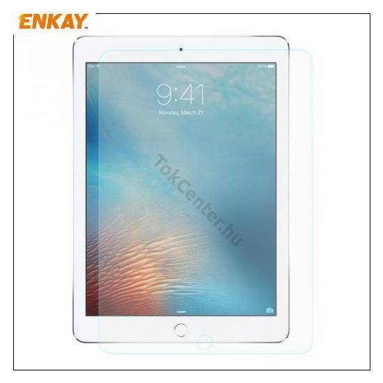 Apple IPAD 9.7 (2017) /Apple IPAD 9.7 (2018) ENKAY képernyővédő üveg (2.5D lekerekített szél, karcálló, 0.33mm, 9H) ÁTLÁTSZÓ