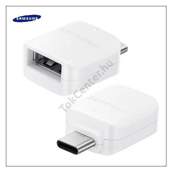 Adapter (USB-Type-C, adatátvitelhez, OTG) FEHÉR GYÁRI SAMSUNG