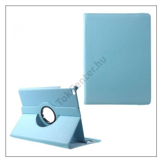Apple IPAD 9.7 (2017) /Apple IPAD 9.7 (2018) Tok álló, bőr (FLIP, asztali tartó funkció, 360°-ban forgatható) KÉK	