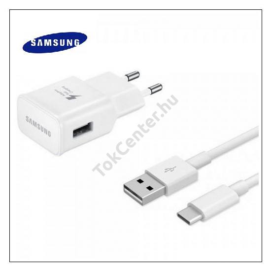 Hálózati töltő USB aljzat (5V / 2000 mA, EP-DN930CWE USB Type-C kábel, gyorstöltés támogatás) FEHÉR Samsung Galaxy A5 (2017) (SM-A520F)