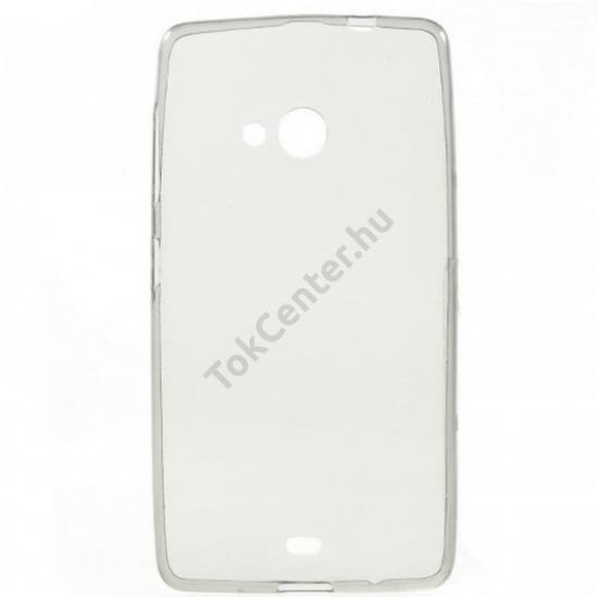 NOKIA 3 Telefonvédő gumi / szilikon (matt, fényes keret) ÁTLÁTSZÓ	