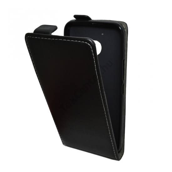  NOKIA 3 Tok álló, bőr (FLIP, mágneses, szilikon tartó) FEKETE	