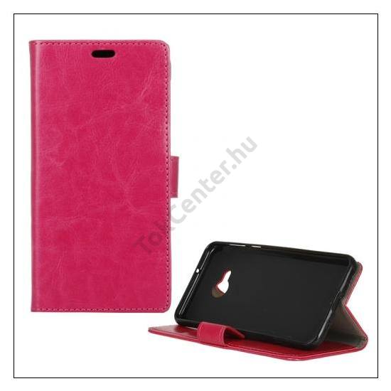 ALCATEL U5 (OT-5044D) Tok álló, bőr (FLIP, oldalra nyíló, asztali tartó funkció) RÓZSASZÍN	