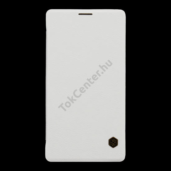 LENOVO Moto Z NILLKIN QIN tok álló, bőr (FLIP, oldalra nyíló, bankkártya tartó) FEHÉR	