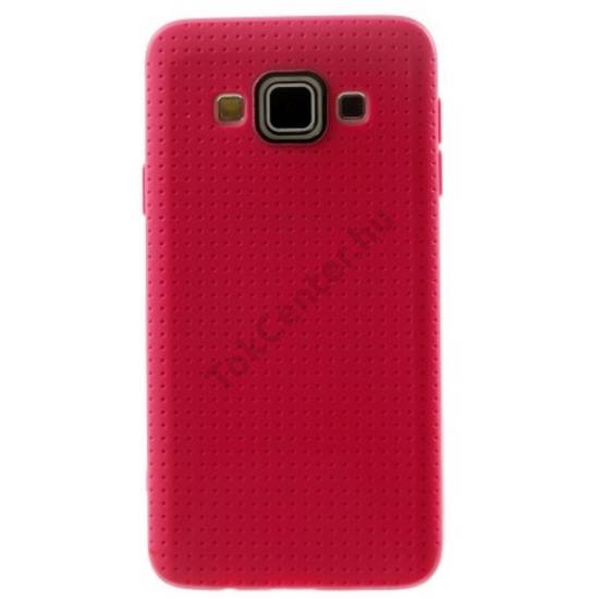 SAMSUNG Galaxy S8 Plus (SM-G955) Telefonvédő gumi / szilikon (matt, fényes keret) PIROS	