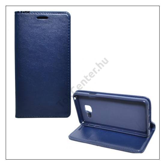  LG K10 (K420n)  Tok álló, bőr (FLIP, oldalra nyíló, asztali tartó funkció) SÖTÉTKÉK	