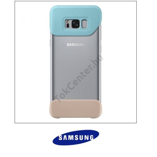 SAMSUNG Galaxy S8 Plus (SM-G955) Műanyag telefonvédő (2 részes) MENTAZÖLD/BARNA	