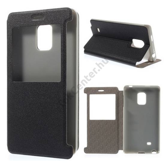HUAWEI nova plus Tok álló, bőr (FLIP, oldalra nyíló, asztali tartó funkció, hívószámkijelzés, View Window) FEKETE	