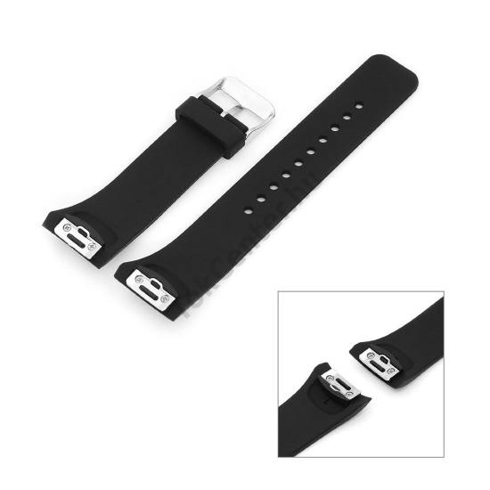 Samsung Gear S2 pótszíj (szilikon) FEKETE	