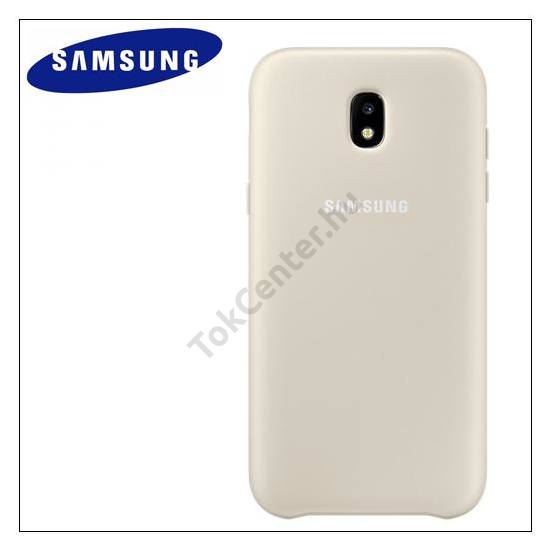 SAMSUNG Galaxy J5 (2017) (SM-J530) Műanyag telefonvédő (dupla rétegű, gumírozott) ARANY	