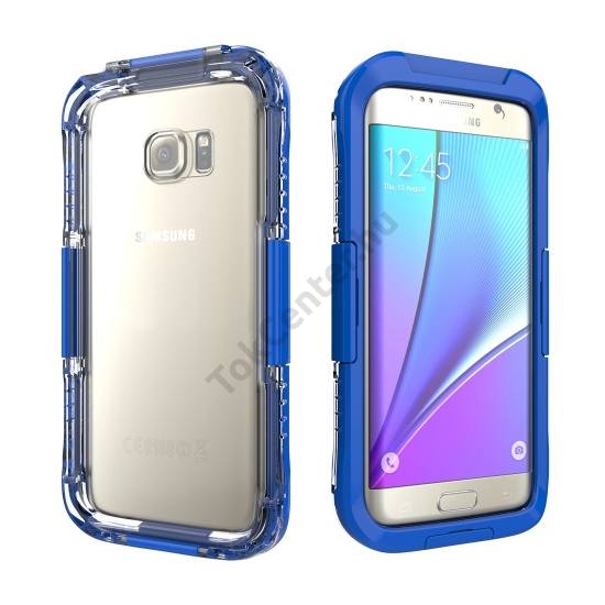 Samsung Galaxy S7 EDGE (SM-G935) Vízhatlan / vízálló tok, AQUA (6 méterig) SÖTÉTKÉK