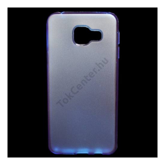 Samsung Galaxy A3 (2016) (SM-A310F) Telefonvédő gumi / szilikon (fényes keret) KÉK
