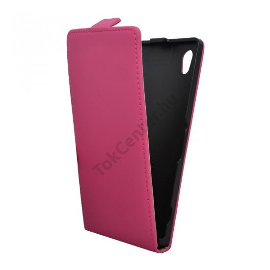 Sony Xperia Z1 (C6903) Tok álló, bőr (FLIP, mágneses) RÓZSASZÍN