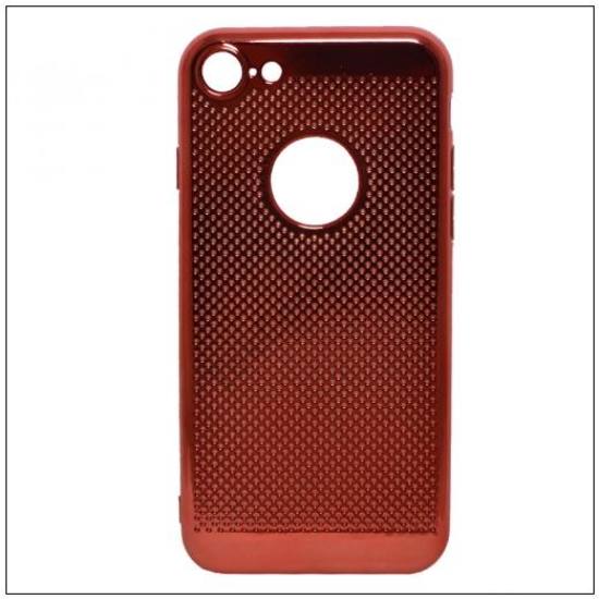 SAMSUNG Galaxy A3 (2017) (SM-A320F) Telefonvédő gumi / szilikon (lyukacsos) PIROS	