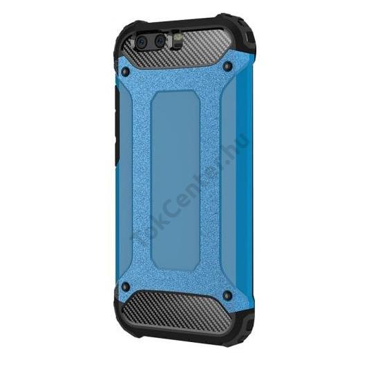 SAMSUNG Galaxy J5 (2017) (SM-J530) Defender műanyag telefonvédő (közepesen ütésálló, gumi / szilikon belső, fémhatás) VILÁGOSKÉK	