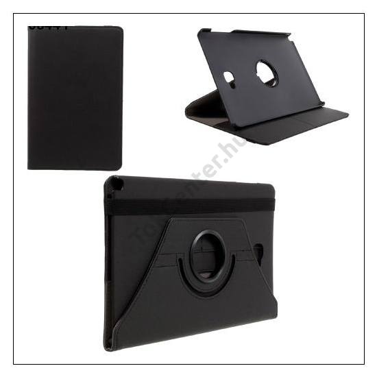 APPLE IPAD Air 2 Tok álló, bőr (FLIP, asztali tartó funkció, 360°-ban forgatható) FEKETE	
