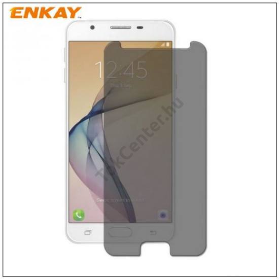 SAMSUNG Galaxy J3 (2017) (SM-J330) EU ENKAY képernyővédő fólia (1 db, edzett üveg, 2.5D lekerekített szél, karcálló, 0.26mm, 9H) TEMPERED GLASS	