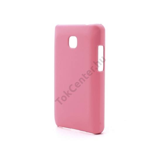 LG Optimus L3 II. (E430) Műanyag telefonvédő gumírozott RÓZSASZÍN