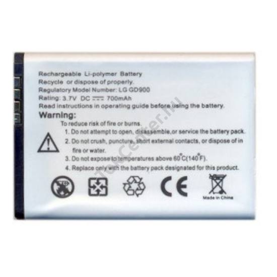 LG BL40 New Chocolate Akku 700 mAh LI-Polymer (LGIP-520N/SBPL0099201 kompatibilis)