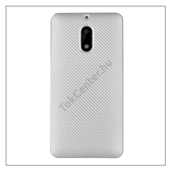 SAMSUNG Galaxy Note 8 Telefonvédő gumi / szilikon (karbon minta) EZÜST	