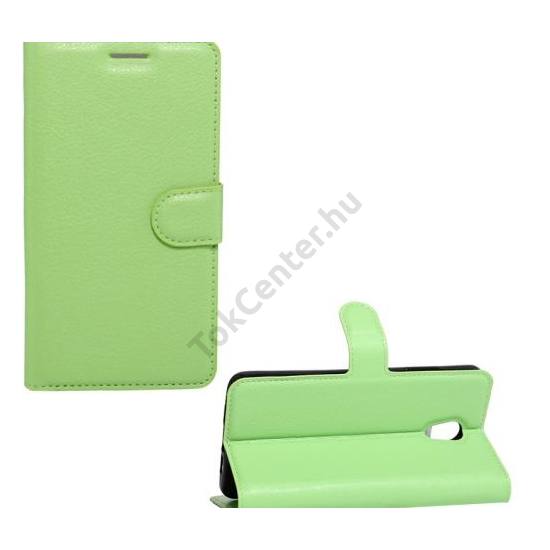 SAMSUNG Galaxy Note 8 Tok álló, bőr (FLIP, oldalra nyíló, asztali tartó funkció) ZÖLD	