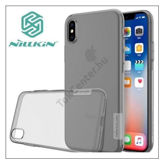 Apple iPhone X 5.8 /Apple iPhone XS 5.8 NILLKIN NATURE telefonvédő gumi / szilikon (0.6 mm, ultravékony) SZÜRKE	