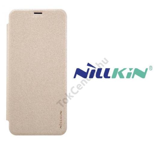 HUAWEI P9 lite mini NILLKIN SPARKLE műanyag telefonvédő (bőr flip, oldalra nyíló) ARANY	