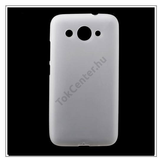 HUAWEI Y3 (2017) Telefonvédő gumi / szilikon (fényes keret) FEHÉR	