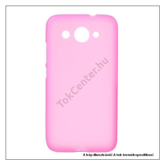 HUAWEI Y3 (2017) Telefonvédő gumi / szilikon (fényes keret) MAGENTA	