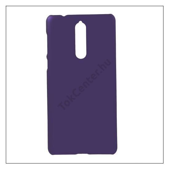 NOKIA 8 Műanyag telefonvédő (gumírozott) LILA	
