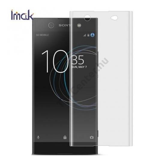 Sony Xperia XA1 Ultra (G3212) IMAK képernyővédő fólia (2 db, full screen, íves részre, öntapadós PET, 0.15mm vékony) CLEAR átlátszó